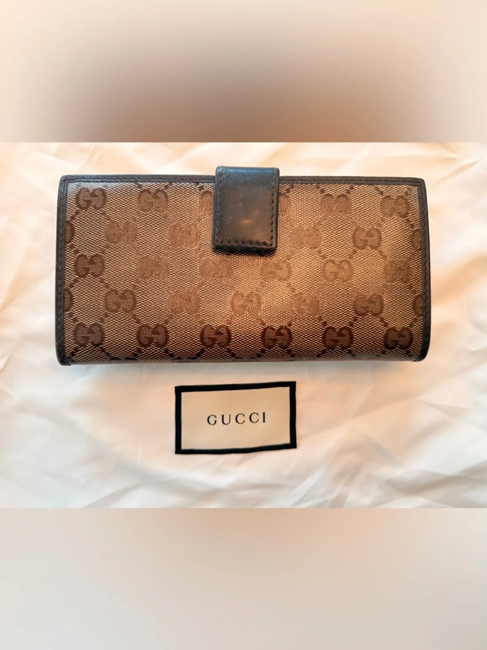 Authentic Gucci GG Crystal hysteria Heart bifold continental wallet - Picture 2 of 6